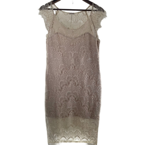 Large Nude Intimately Free People Lace Dress Perfect Condition